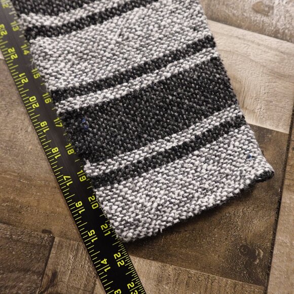 Artesanias Mickey Mexican Baja Hoodie drug rug men's large white black - Picture 4 of 7